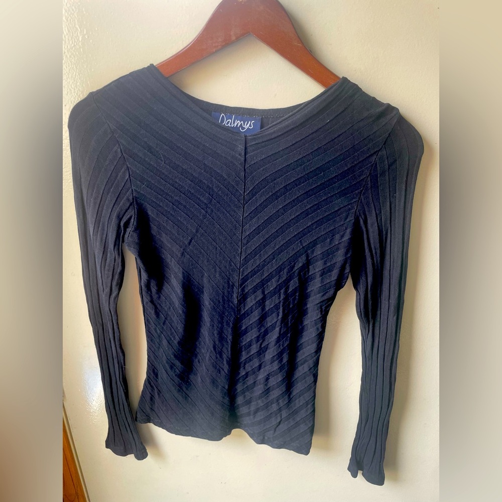 3/$20 Black Ribbed Women's Top